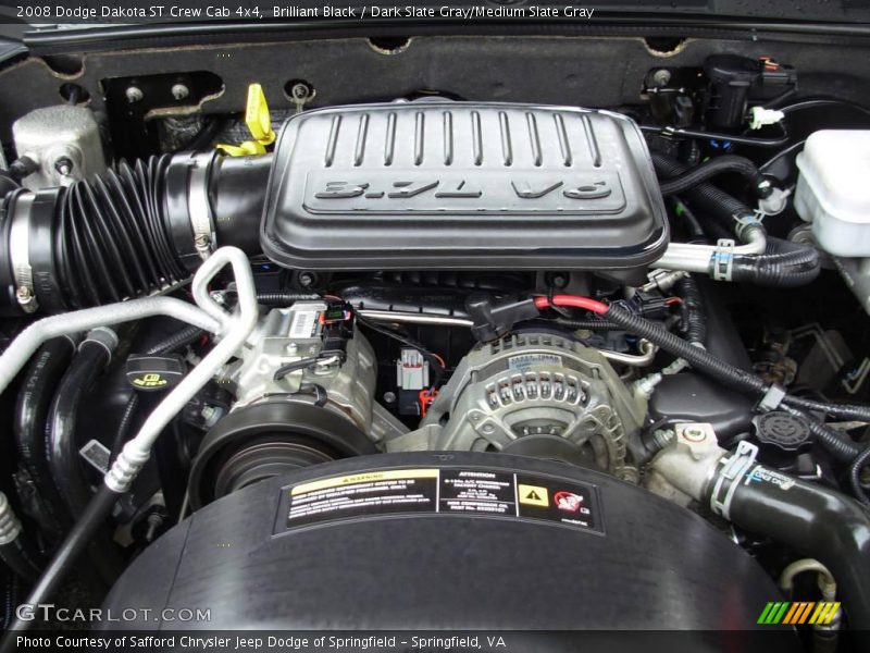 Brilliant Black / Dark Slate Gray/Medium Slate Gray 2008 Dodge Dakota ST Crew Cab 4x4