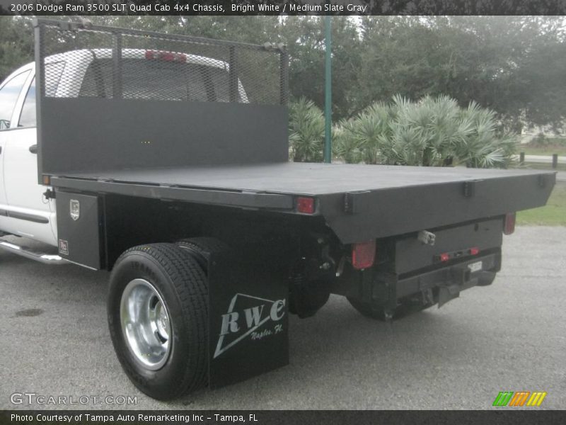 Bright White / Medium Slate Gray 2006 Dodge Ram 3500 SLT Quad Cab 4x4 Chassis