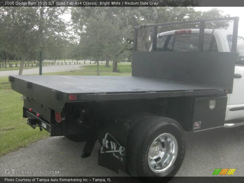 Bright White / Medium Slate Gray 2006 Dodge Ram 3500 SLT Quad Cab 4x4 Chassis