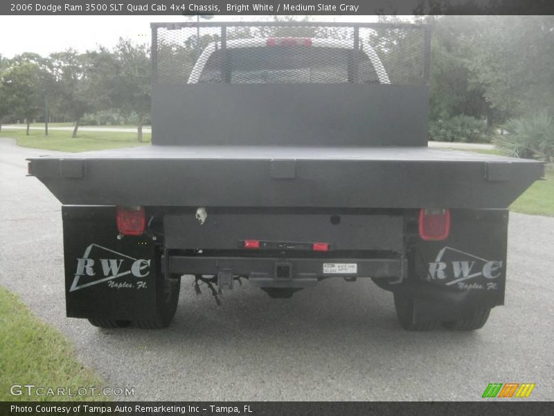 Bright White / Medium Slate Gray 2006 Dodge Ram 3500 SLT Quad Cab 4x4 Chassis