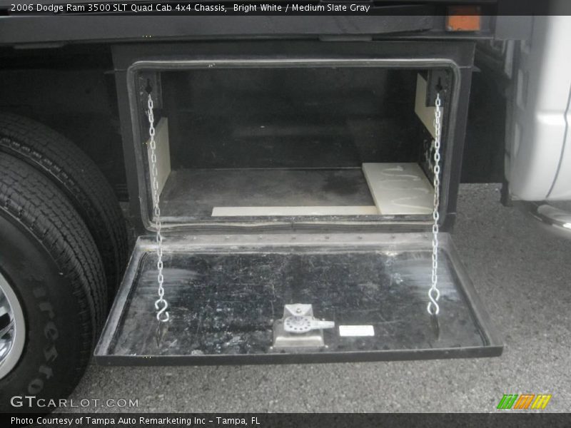 Bright White / Medium Slate Gray 2006 Dodge Ram 3500 SLT Quad Cab 4x4 Chassis