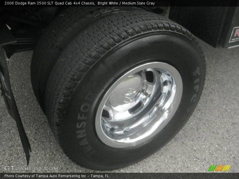 Bright White / Medium Slate Gray 2006 Dodge Ram 3500 SLT Quad Cab 4x4 Chassis