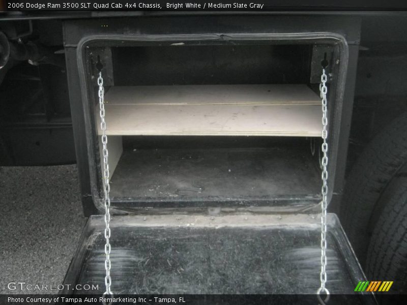 Bright White / Medium Slate Gray 2006 Dodge Ram 3500 SLT Quad Cab 4x4 Chassis