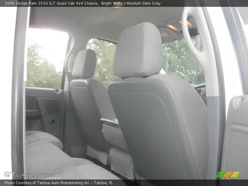 Bright White / Medium Slate Gray 2006 Dodge Ram 3500 SLT Quad Cab 4x4 Chassis