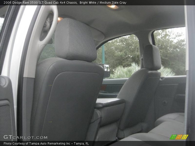 Bright White / Medium Slate Gray 2006 Dodge Ram 3500 SLT Quad Cab 4x4 Chassis