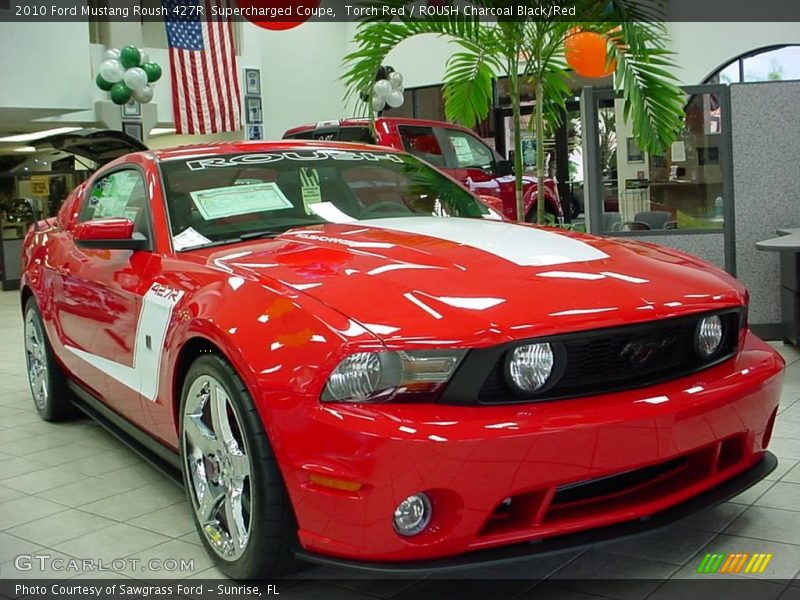 Torch Red / ROUSH Charcoal Black/Red 2010 Ford Mustang Roush 427R  Supercharged Coupe