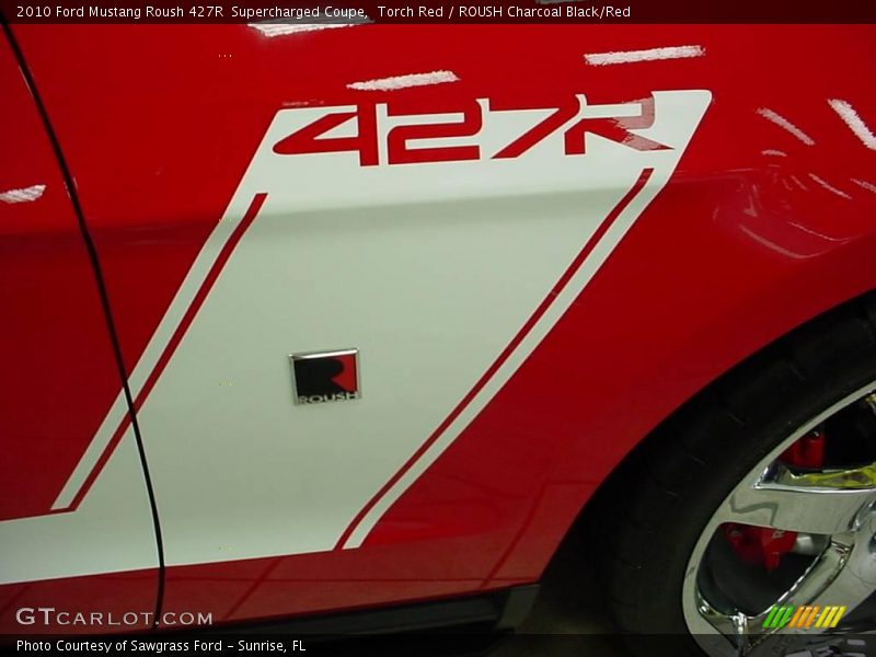 Torch Red / ROUSH Charcoal Black/Red 2010 Ford Mustang Roush 427R  Supercharged Coupe