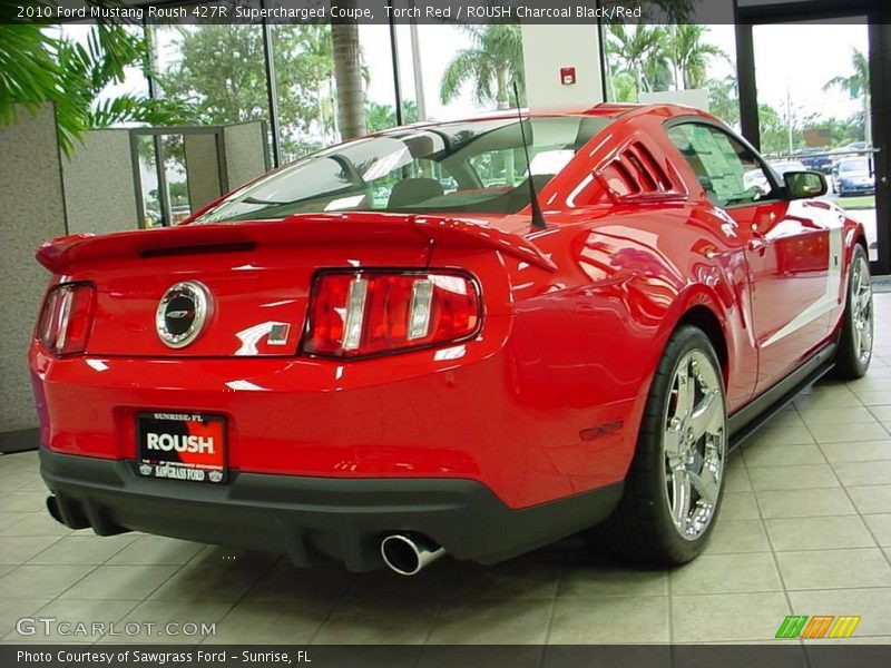 Torch Red / ROUSH Charcoal Black/Red 2010 Ford Mustang Roush 427R  Supercharged Coupe
