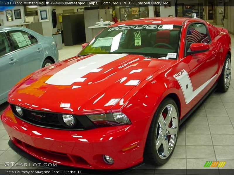 Torch Red / ROUSH Charcoal Black/Red 2010 Ford Mustang Roush 427R  Supercharged Coupe