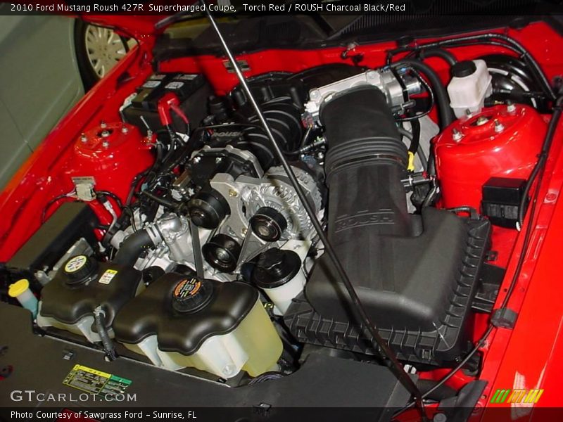 Torch Red / ROUSH Charcoal Black/Red 2010 Ford Mustang Roush 427R  Supercharged Coupe