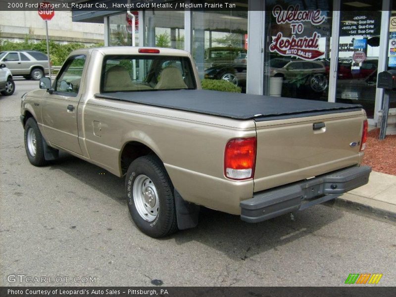 Harvest Gold Metallic / Medium Prairie Tan 2000 Ford Ranger XL Regular Cab