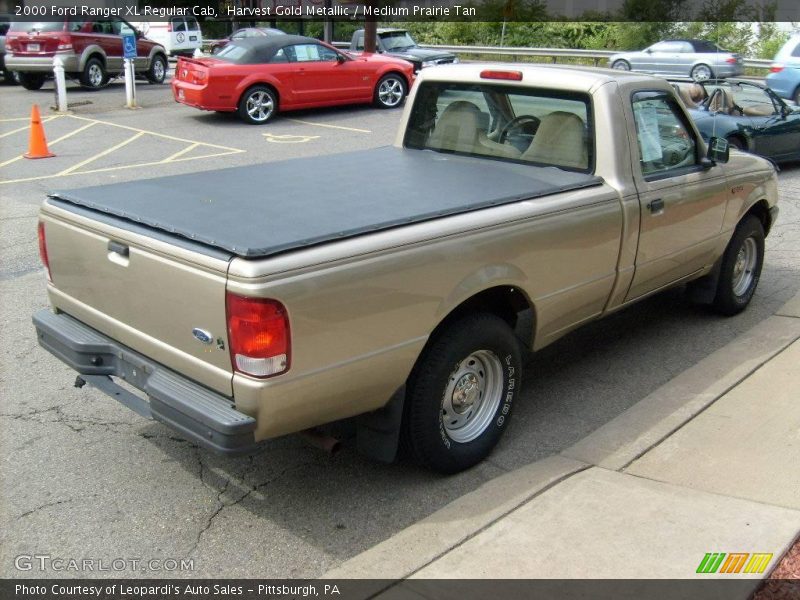 Harvest Gold Metallic / Medium Prairie Tan 2000 Ford Ranger XL Regular Cab