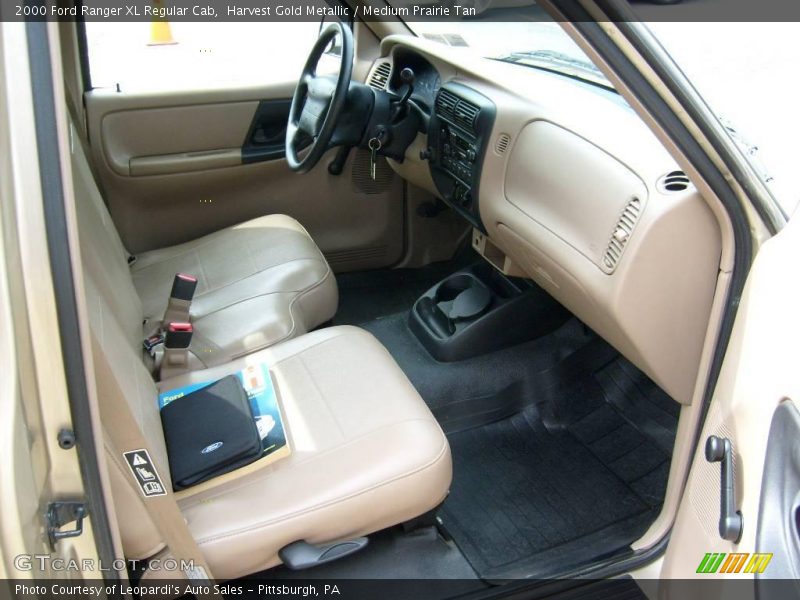 Harvest Gold Metallic / Medium Prairie Tan 2000 Ford Ranger XL Regular Cab
