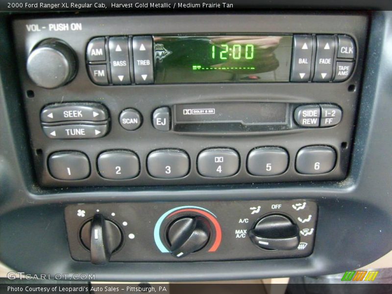 Harvest Gold Metallic / Medium Prairie Tan 2000 Ford Ranger XL Regular Cab