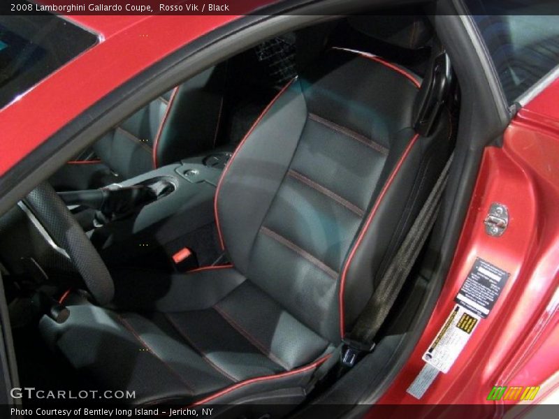 Rosso Vik / Black 2008 Lamborghini Gallardo Coupe