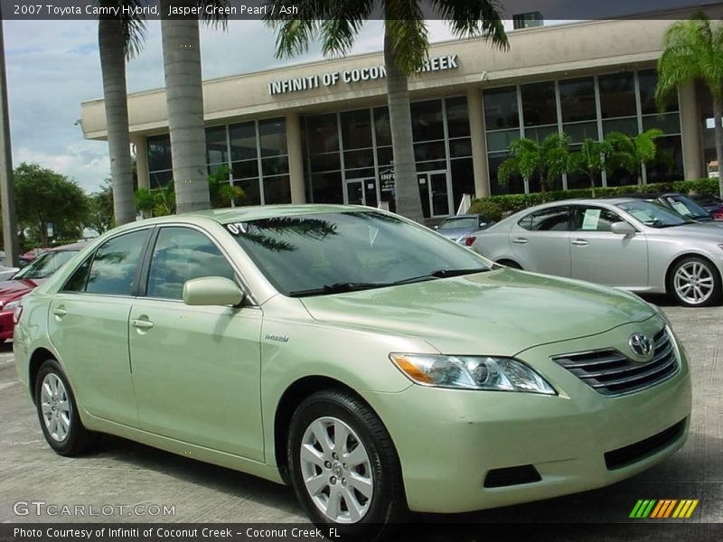 Jasper Green Pearl / Ash 2007 Toyota Camry Hybrid