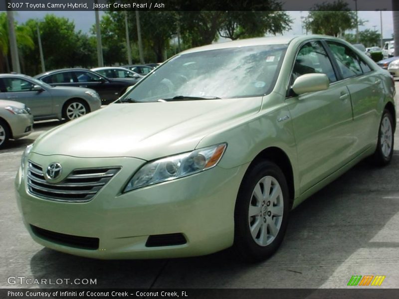 Jasper Green Pearl / Ash 2007 Toyota Camry Hybrid