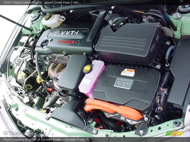 Jasper Green Pearl / Ash 2007 Toyota Camry Hybrid