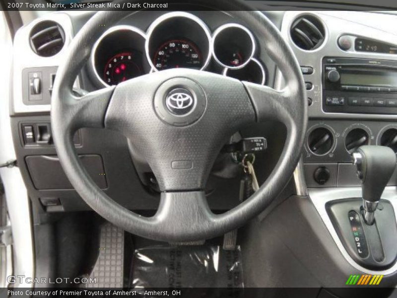 Silver Streak Mica / Dark Charcoal 2007 Toyota Matrix