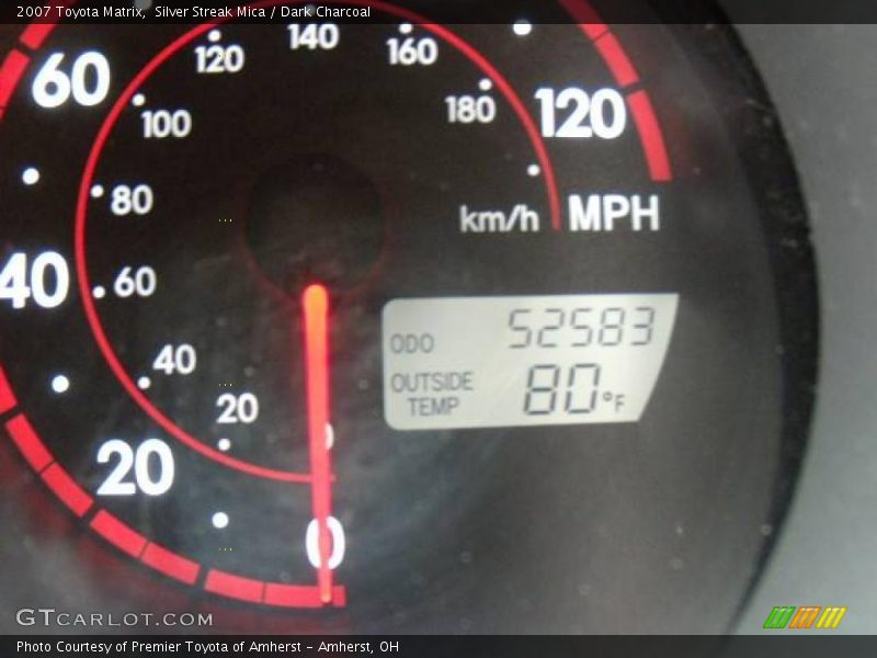Silver Streak Mica / Dark Charcoal 2007 Toyota Matrix