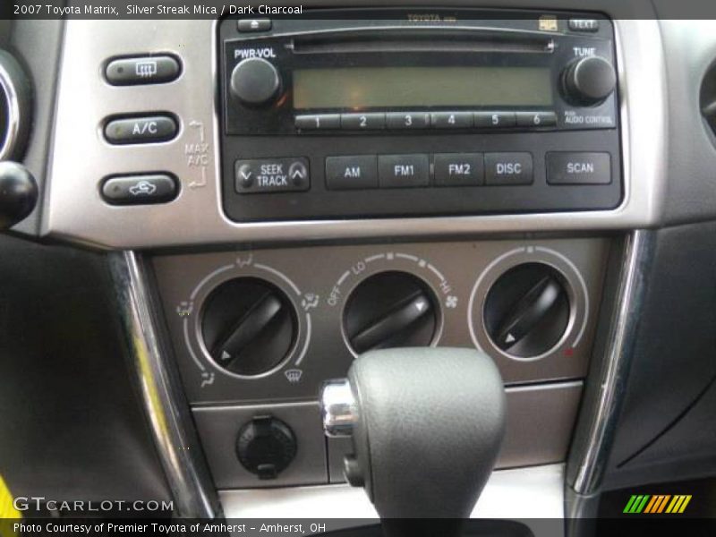 Silver Streak Mica / Dark Charcoal 2007 Toyota Matrix