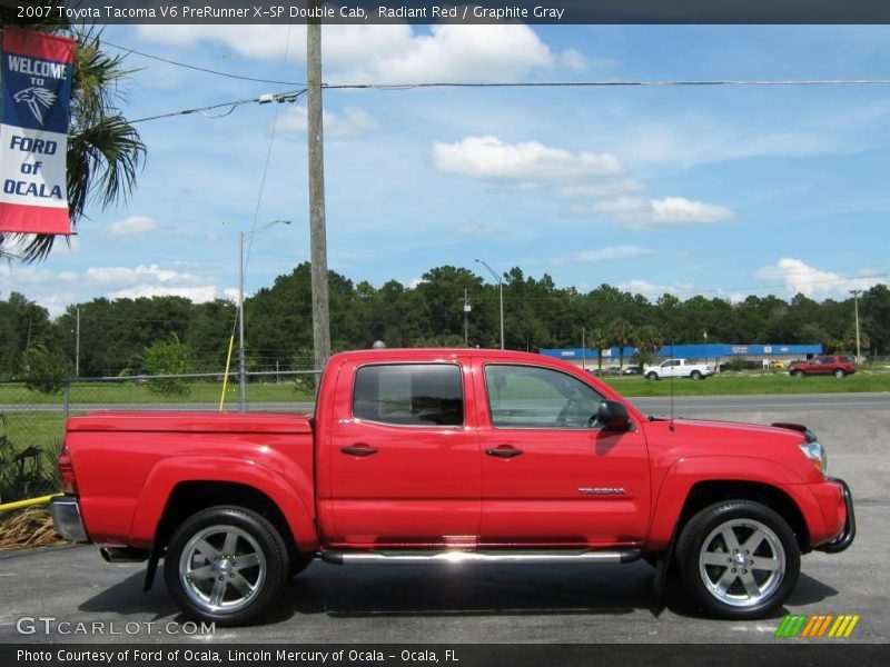 Radiant Red / Graphite Gray 2007 Toyota Tacoma V6 PreRunner X-SP Double Cab