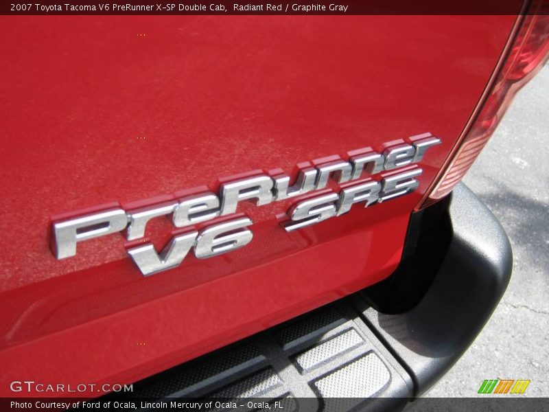 Radiant Red / Graphite Gray 2007 Toyota Tacoma V6 PreRunner X-SP Double Cab