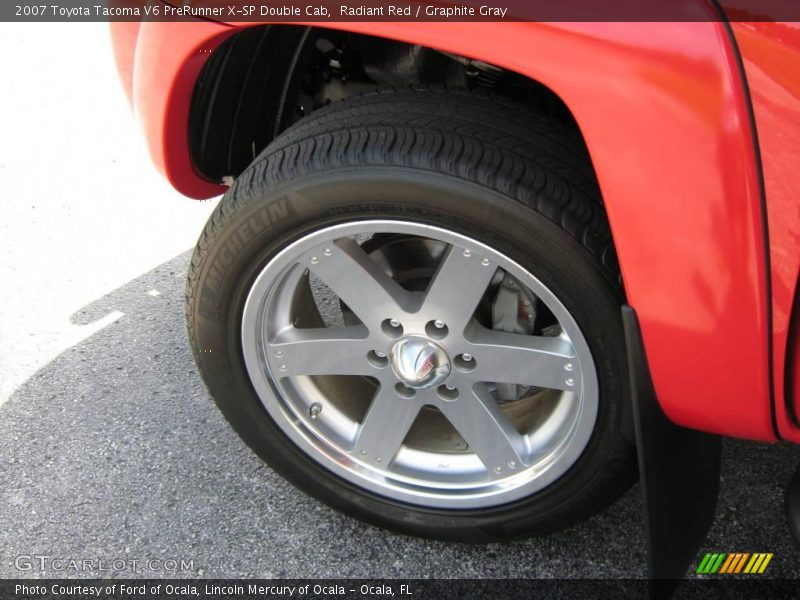 Radiant Red / Graphite Gray 2007 Toyota Tacoma V6 PreRunner X-SP Double Cab