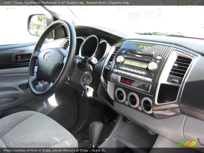 Radiant Red / Graphite Gray 2007 Toyota Tacoma V6 PreRunner X-SP Double Cab