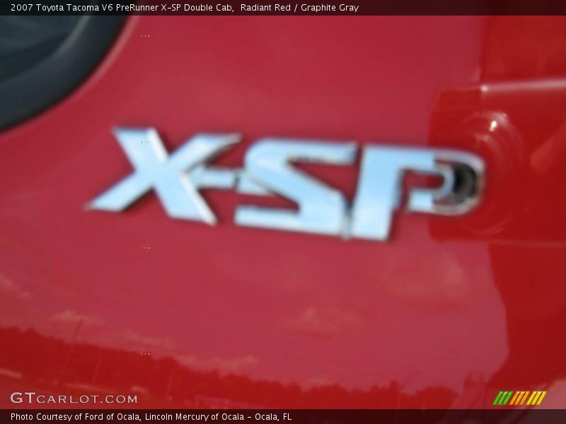 Radiant Red / Graphite Gray 2007 Toyota Tacoma V6 PreRunner X-SP Double Cab