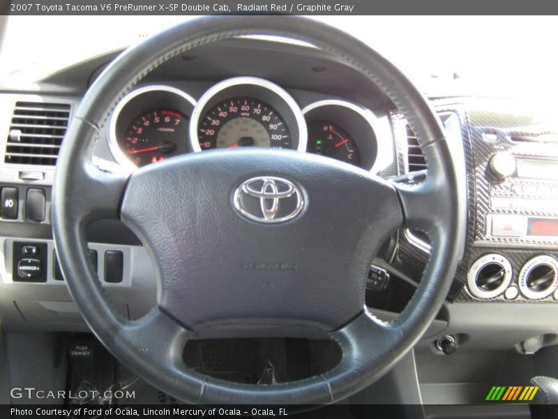 Radiant Red / Graphite Gray 2007 Toyota Tacoma V6 PreRunner X-SP Double Cab