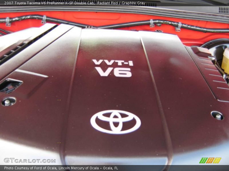 Radiant Red / Graphite Gray 2007 Toyota Tacoma V6 PreRunner X-SP Double Cab