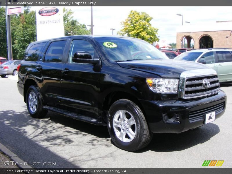 Black / Graphite Gray 2009 Toyota Sequoia SR5 4x4