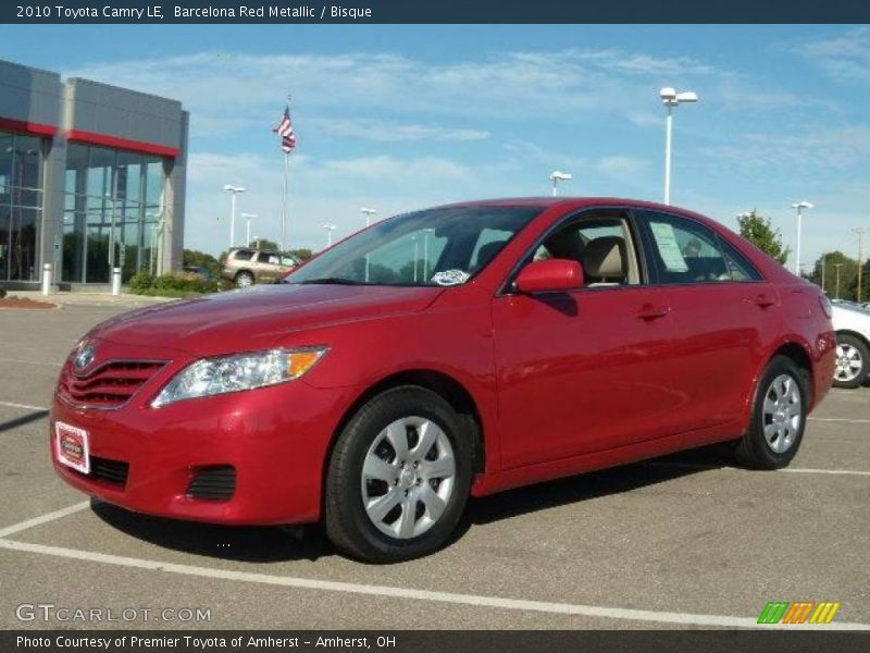 Barcelona Red Metallic / Bisque 2010 Toyota Camry LE