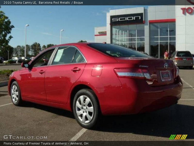 Barcelona Red Metallic / Bisque 2010 Toyota Camry LE