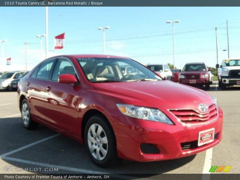 Barcelona Red Metallic / Bisque 2010 Toyota Camry LE