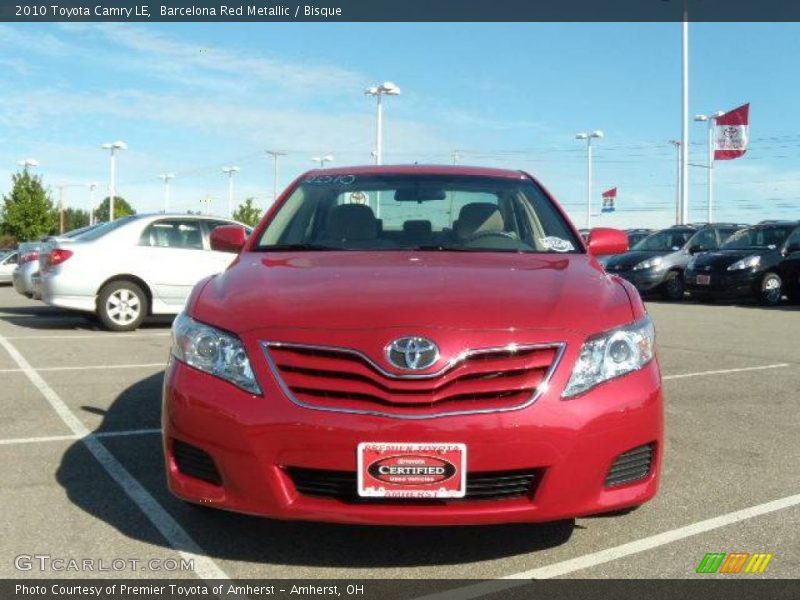 Barcelona Red Metallic / Bisque 2010 Toyota Camry LE