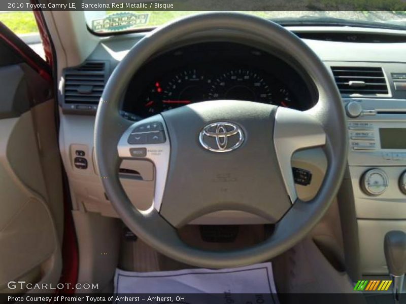 Barcelona Red Metallic / Bisque 2010 Toyota Camry LE