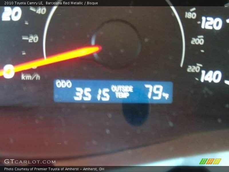 Barcelona Red Metallic / Bisque 2010 Toyota Camry LE