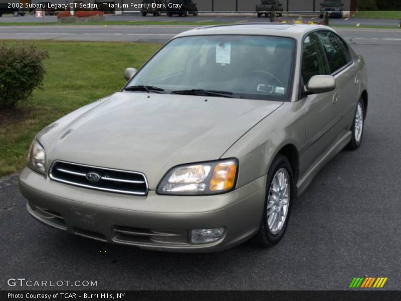 Titanium Pearl / Dark Gray 2002 Subaru Legacy GT Sedan