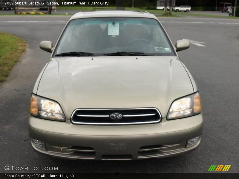 Titanium Pearl / Dark Gray 2002 Subaru Legacy GT Sedan