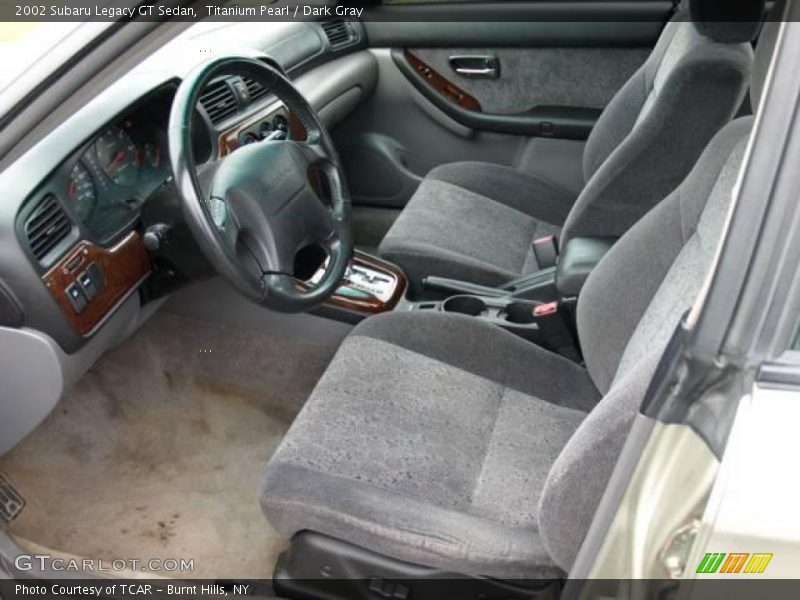 Titanium Pearl / Dark Gray 2002 Subaru Legacy GT Sedan