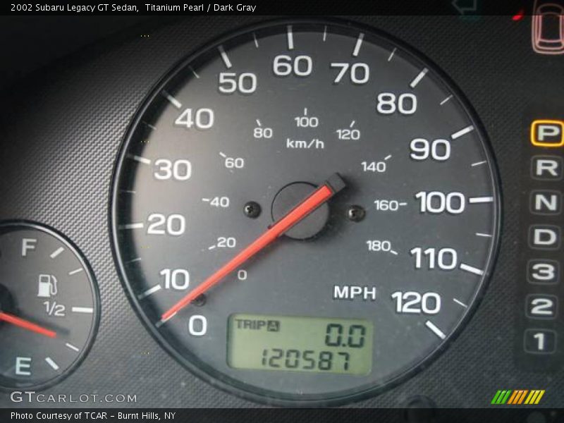 Titanium Pearl / Dark Gray 2002 Subaru Legacy GT Sedan