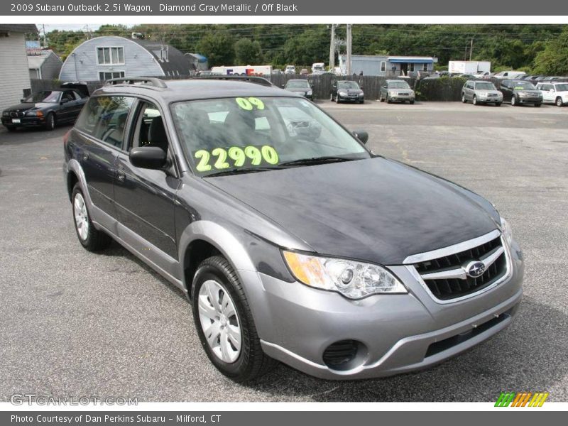 Diamond Gray Metallic / Off Black 2009 Subaru Outback 2.5i Wagon