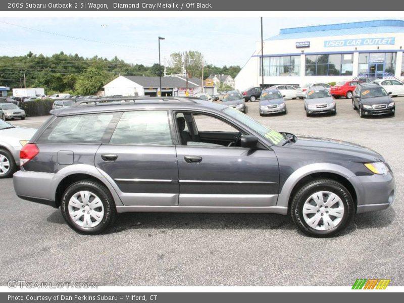 Diamond Gray Metallic / Off Black 2009 Subaru Outback 2.5i Wagon