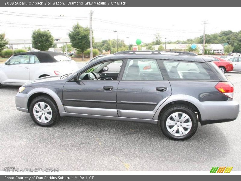 Diamond Gray Metallic / Off Black 2009 Subaru Outback 2.5i Wagon