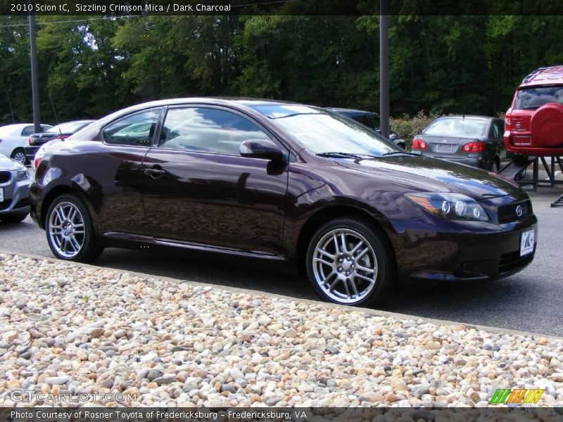 Sizzling Crimson Mica / Dark Charcoal 2010 Scion tC