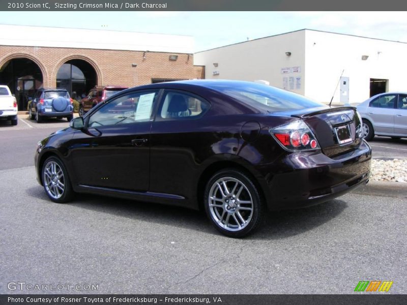 Sizzling Crimson Mica / Dark Charcoal 2010 Scion tC