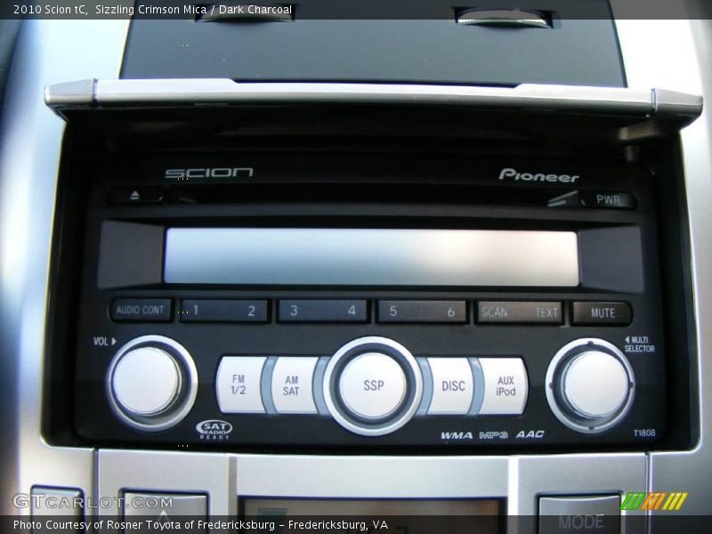 Sizzling Crimson Mica / Dark Charcoal 2010 Scion tC