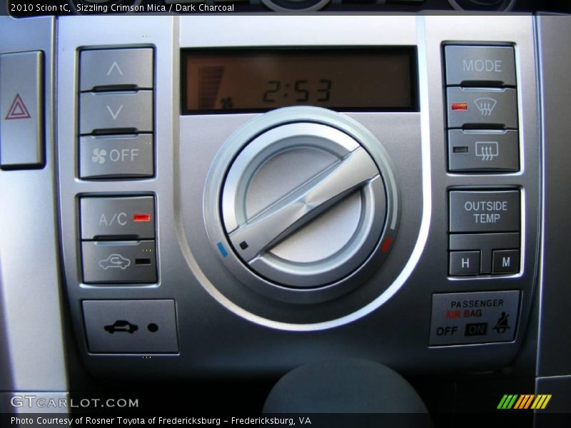 Sizzling Crimson Mica / Dark Charcoal 2010 Scion tC
